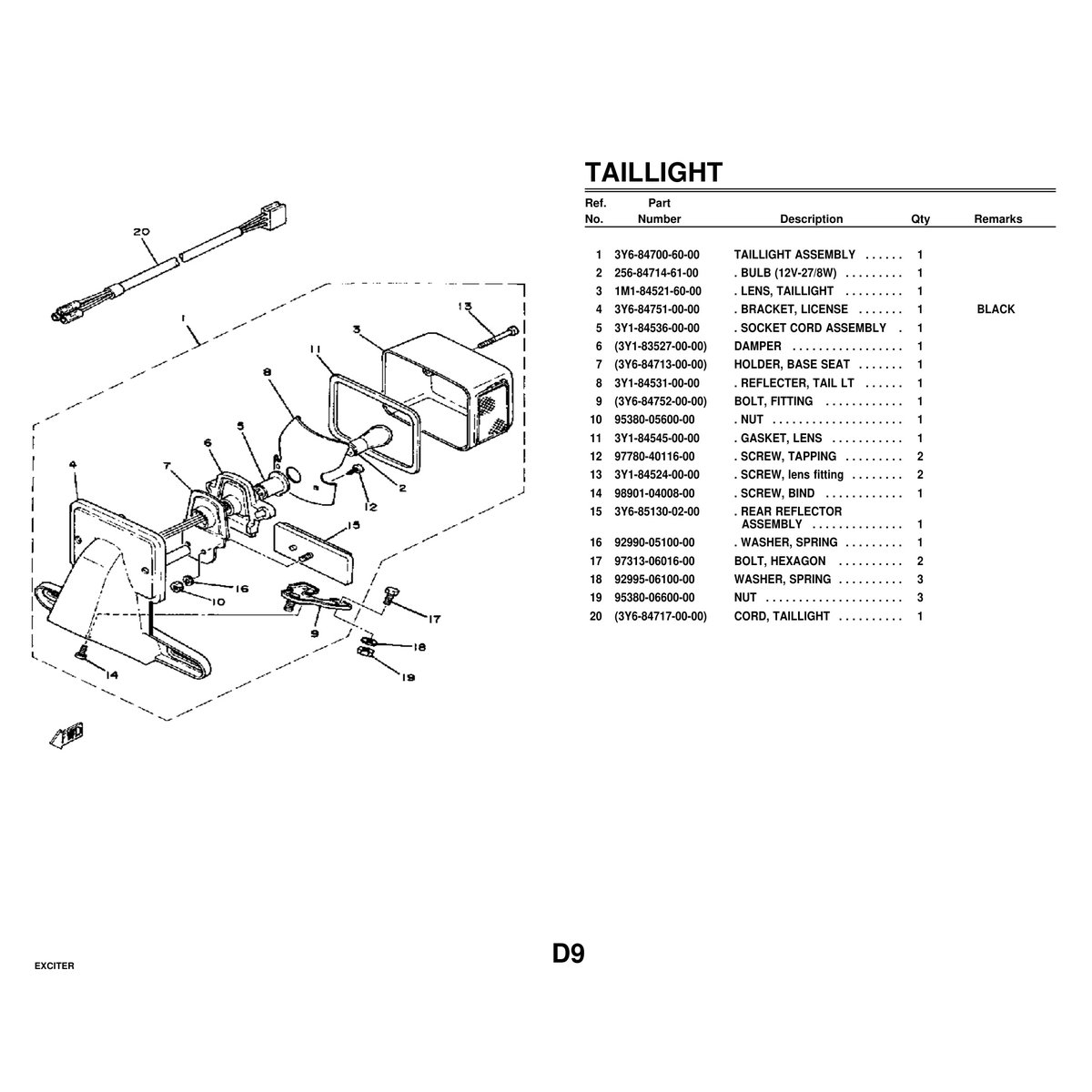 1981 Yamaha Exciter Snowmobile Parts Manual - Complete Catalog PDF - Image 4