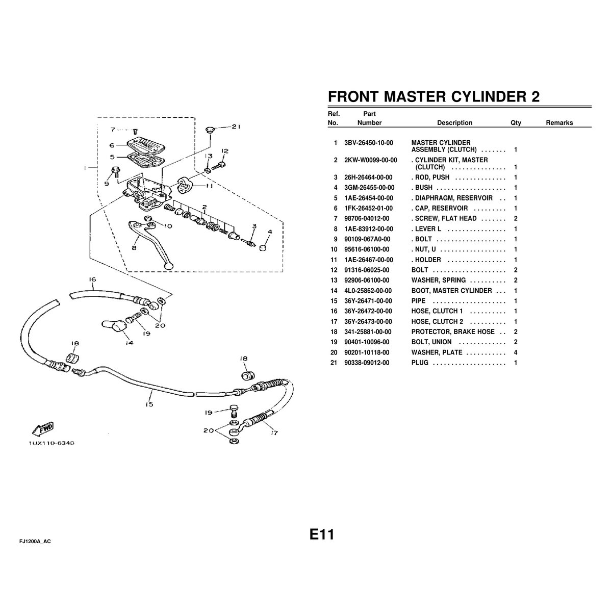Yamaha FJ1200A Parts Manual - Complete Motorcycle Parts Catalog PDF - Image 6