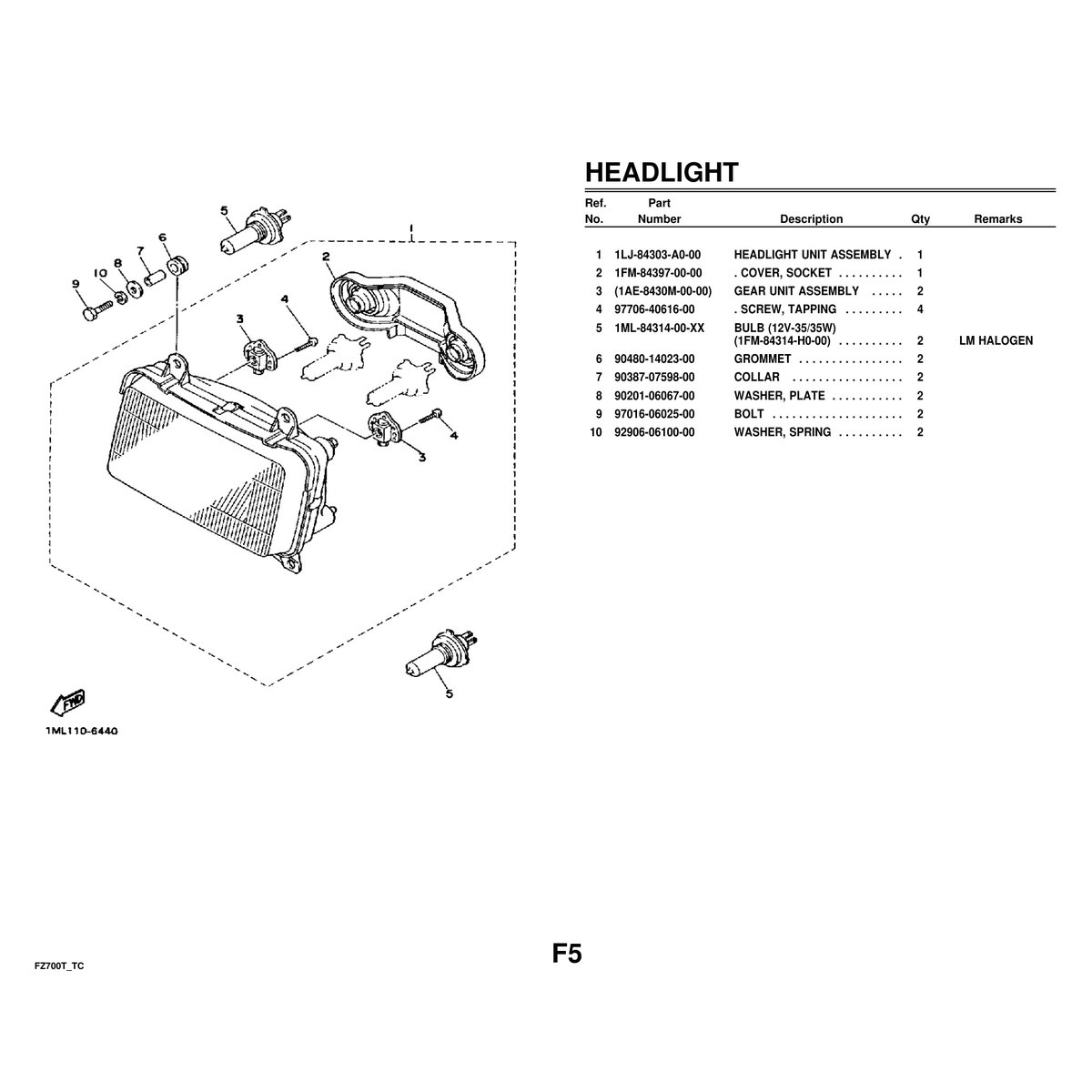 Yamaha FZ700T Cylinder Head Parts Manual Assembly Guide PDF - Image 7