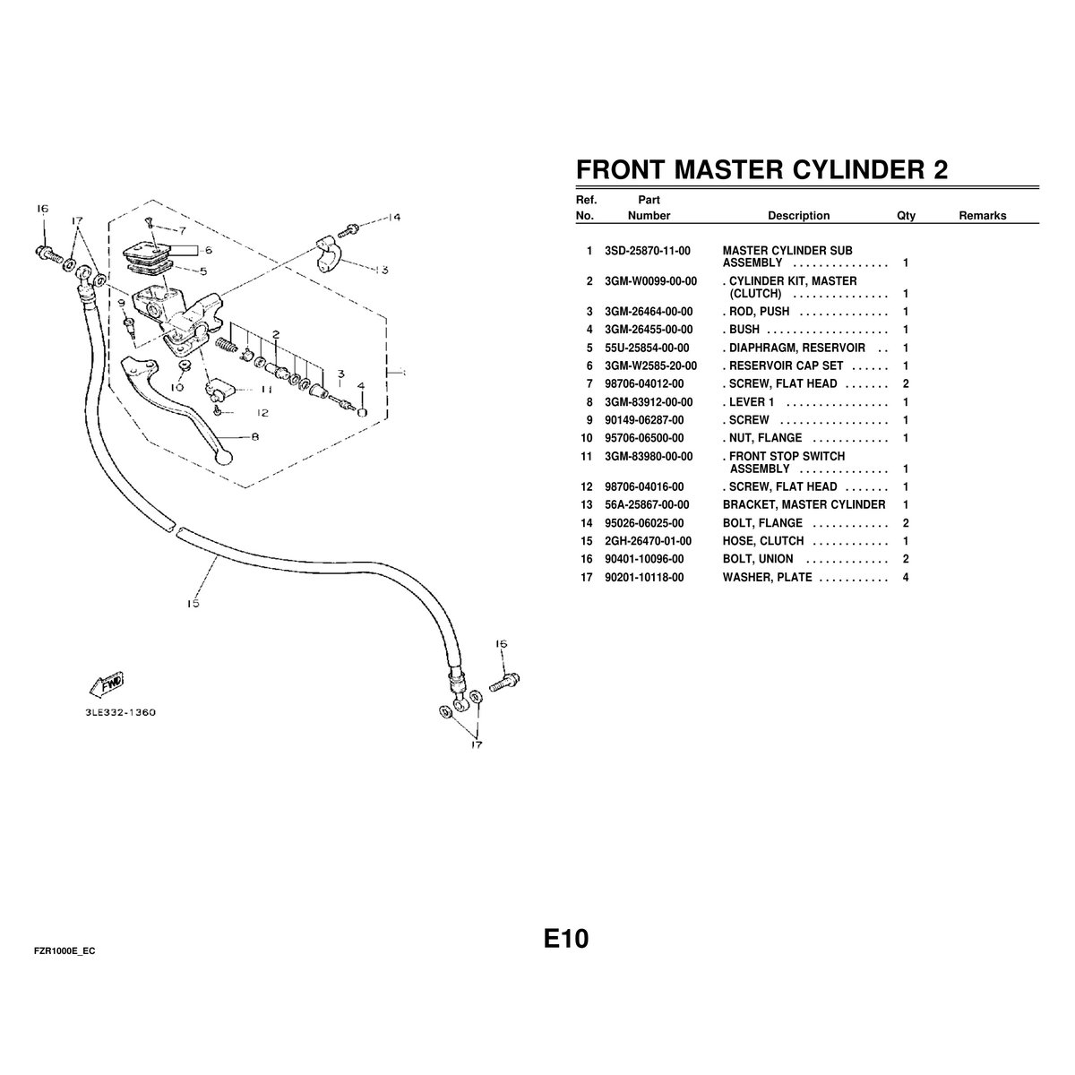 Yamaha FZR1000E/EC Cylinder Head & Parts Manual PDF Guide - Image 7
