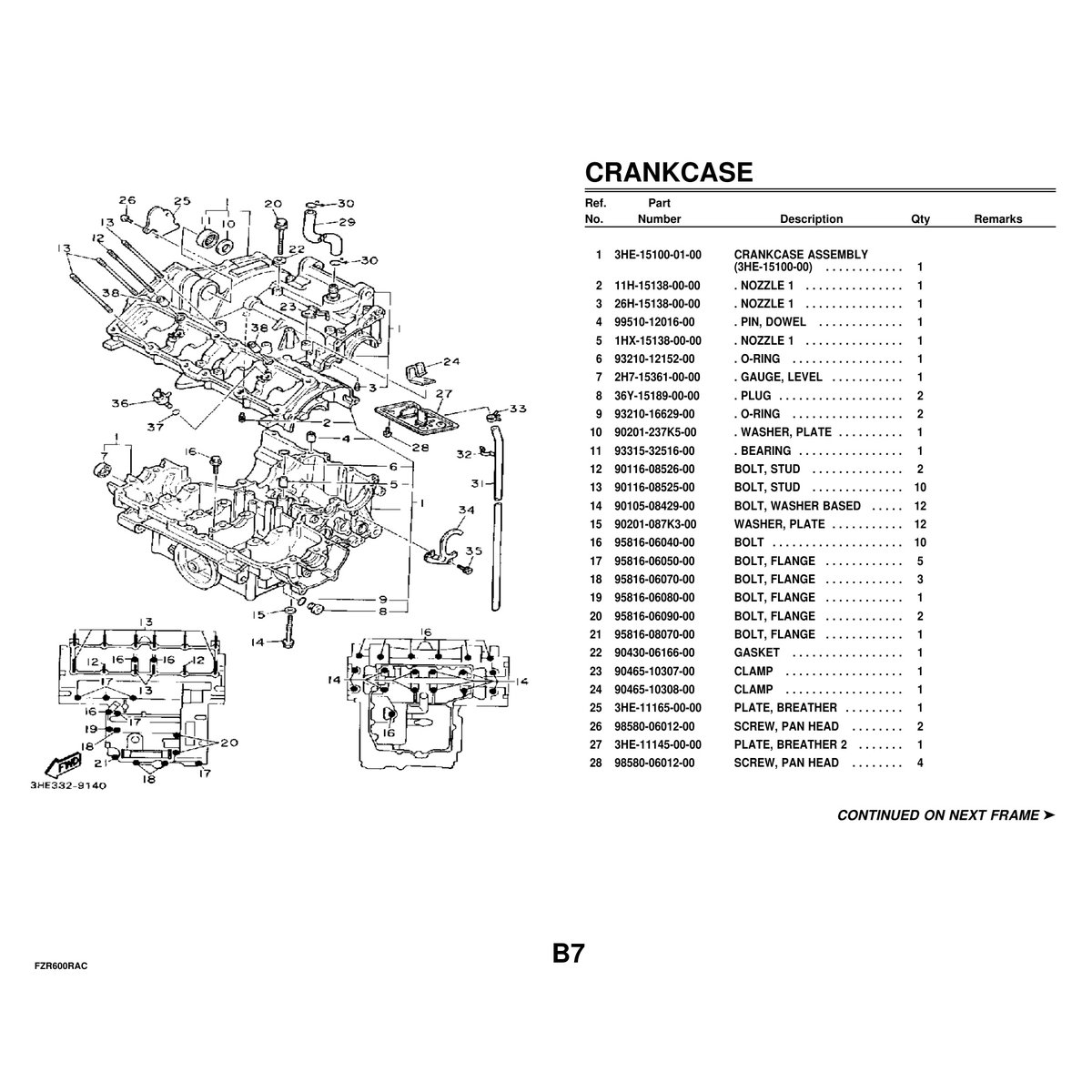 Yamaha FZR600RAC Parts Manual - Complete Parts Catalog PDF - Image 2