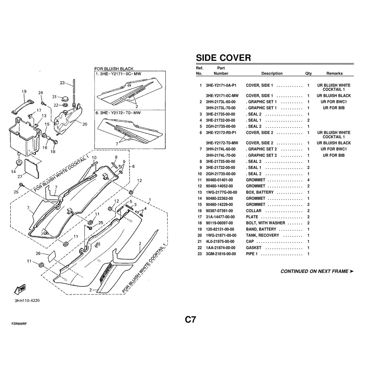Yamaha FZR600RF Parts Catalog Manual - Complete 69-Page Guide - Image 2