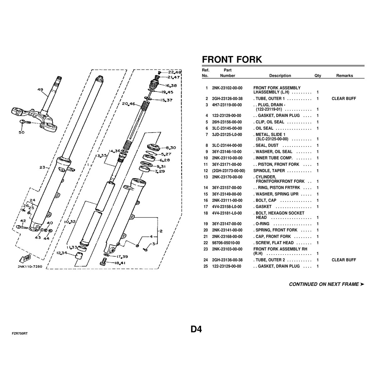 Yamaha FZR750RT Parts Manual - Complete Motorcycle Parts Catalog - Image 5