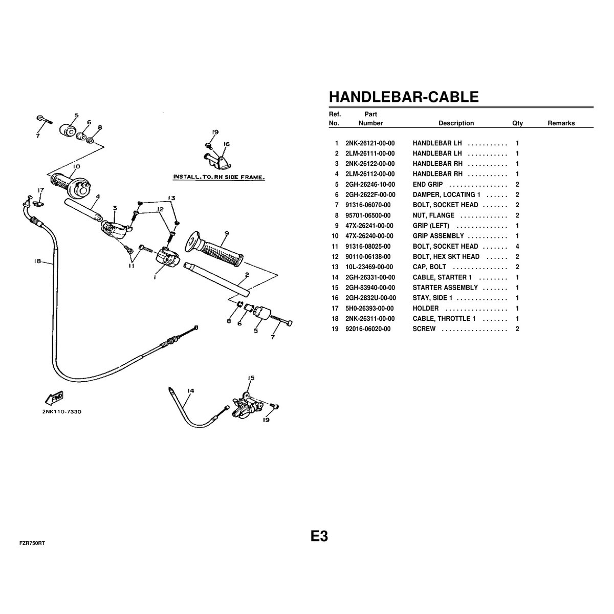 Yamaha FZR750RT Parts Manual - Complete Motorcycle Parts Catalog - Image 6