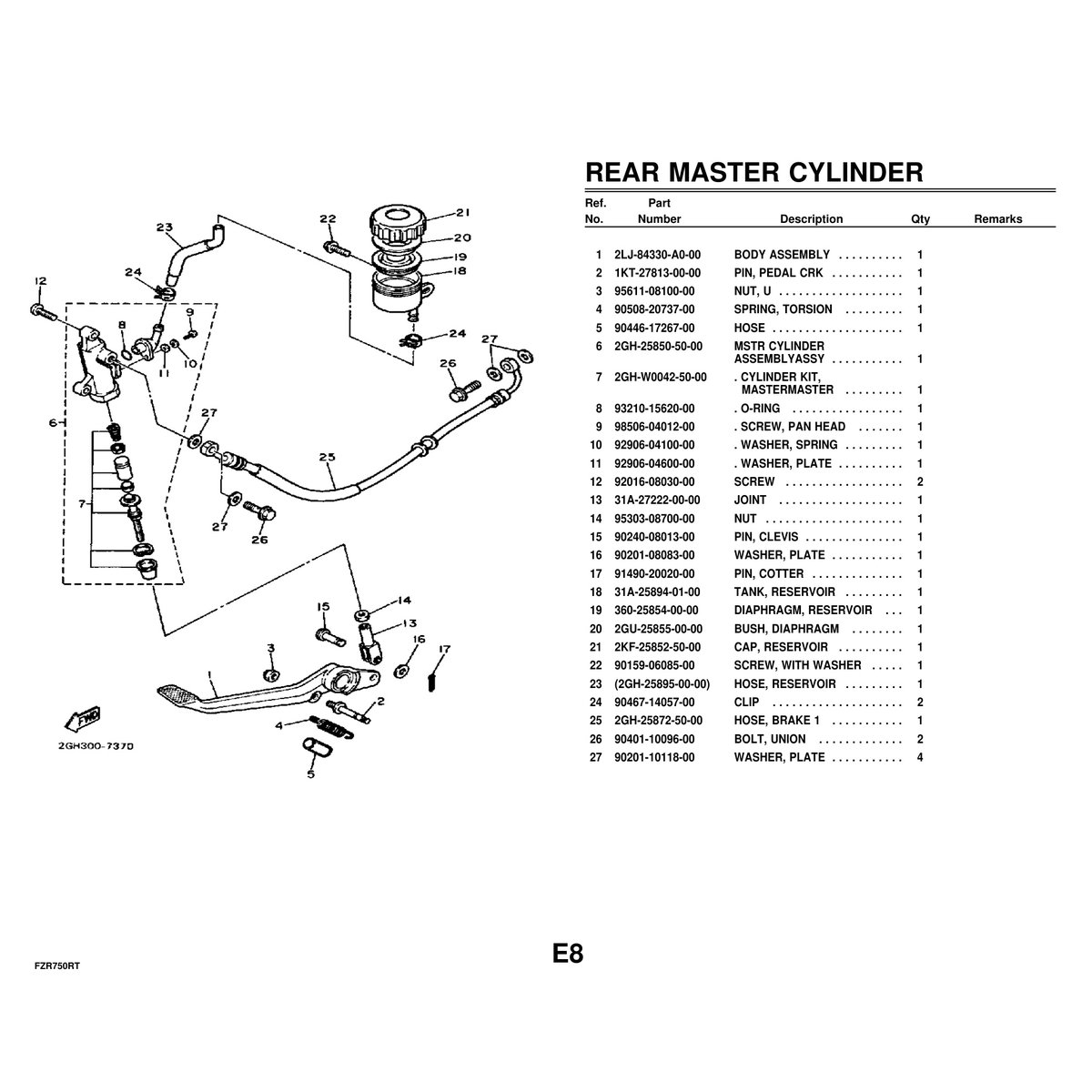 Yamaha FZR750RT Parts Manual - Complete Motorcycle Parts Catalog - Image 7