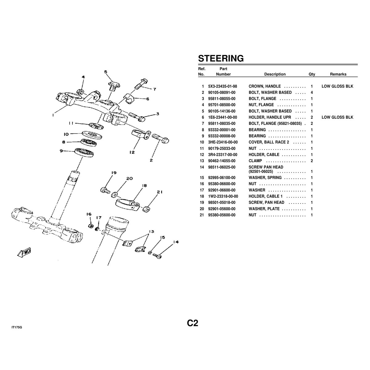 Yamaha IT175G Parts Manual - Complete Motorcycle Parts Catalog PDF - Image 3