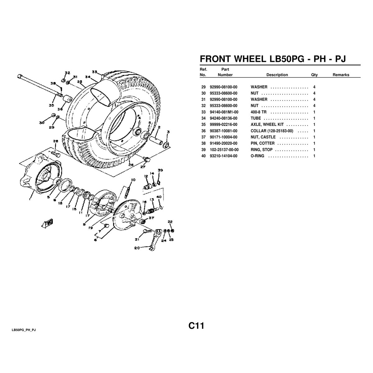 Yamaha LB50PG Parts Manual - Complete Parts Catalog PDF - Image 4