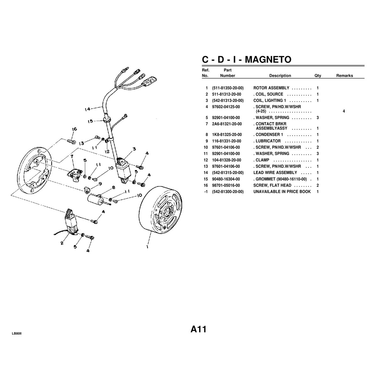 Yamaha LB80II Outboard Motor Parts Catalog Manual PDF Guide - Image 2