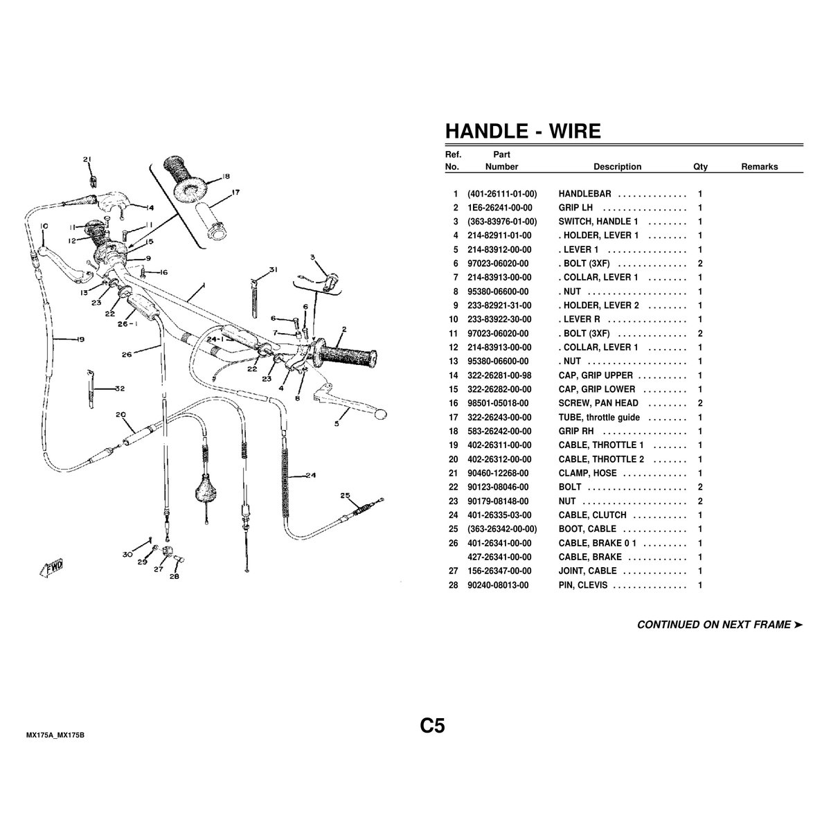 Yamaha MX175A MX175B Motorcycle Parts Manual - Complete PDF Guide - Image 5