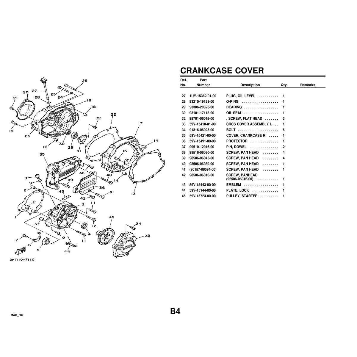 Yamaha MAC_502 Outboard Cylinder Head Parts Manual PDF - Image 2