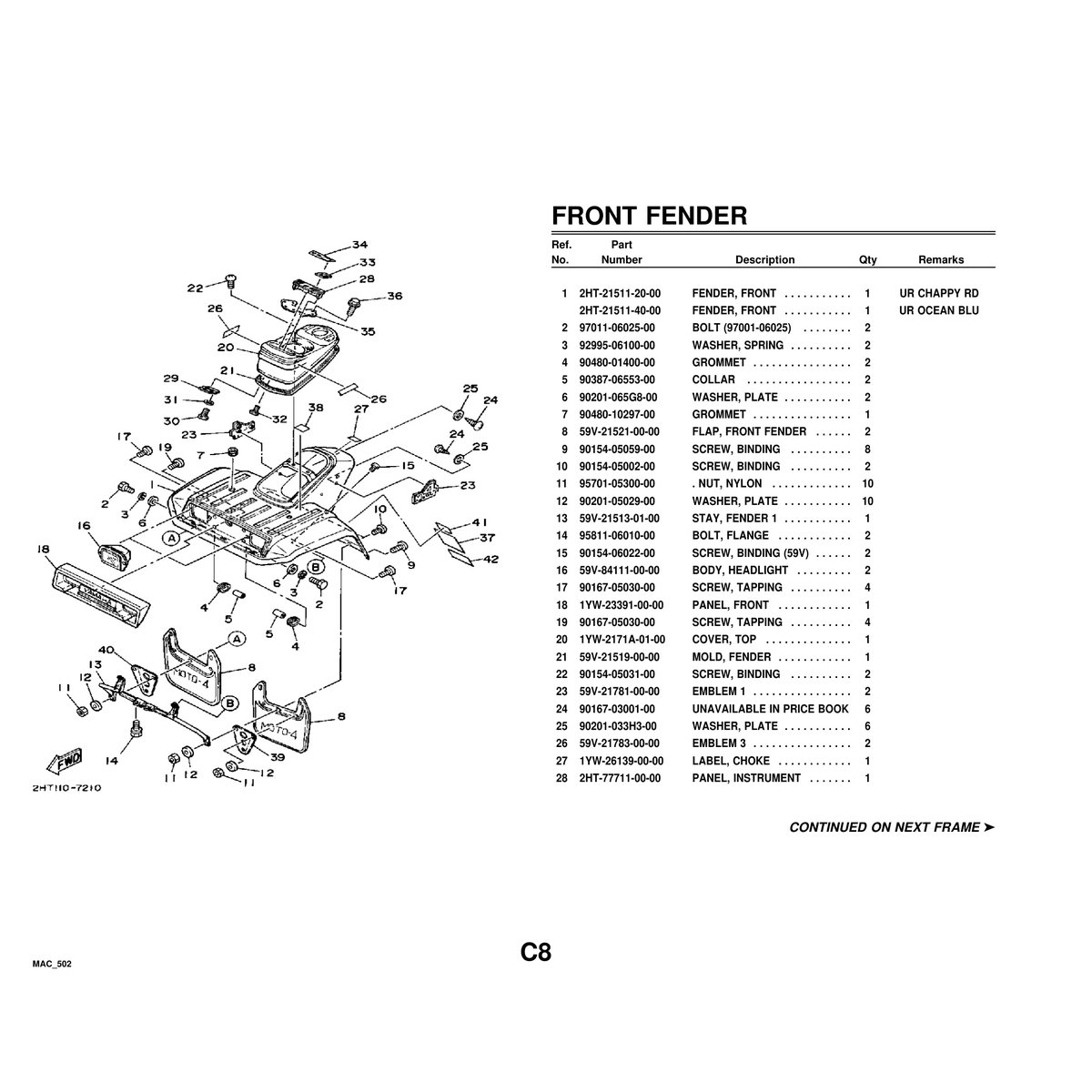 Yamaha MAC_502 Outboard Cylinder Head Parts Manual PDF - Image 4