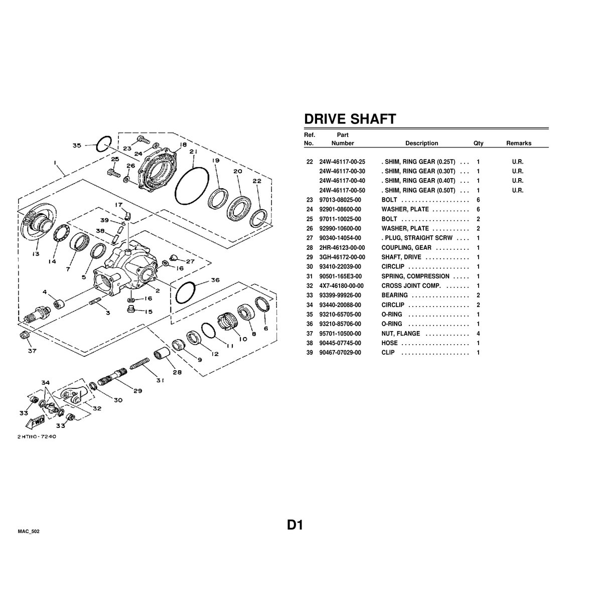 Yamaha MAC_502 Outboard Cylinder Head Parts Manual PDF - Image 5