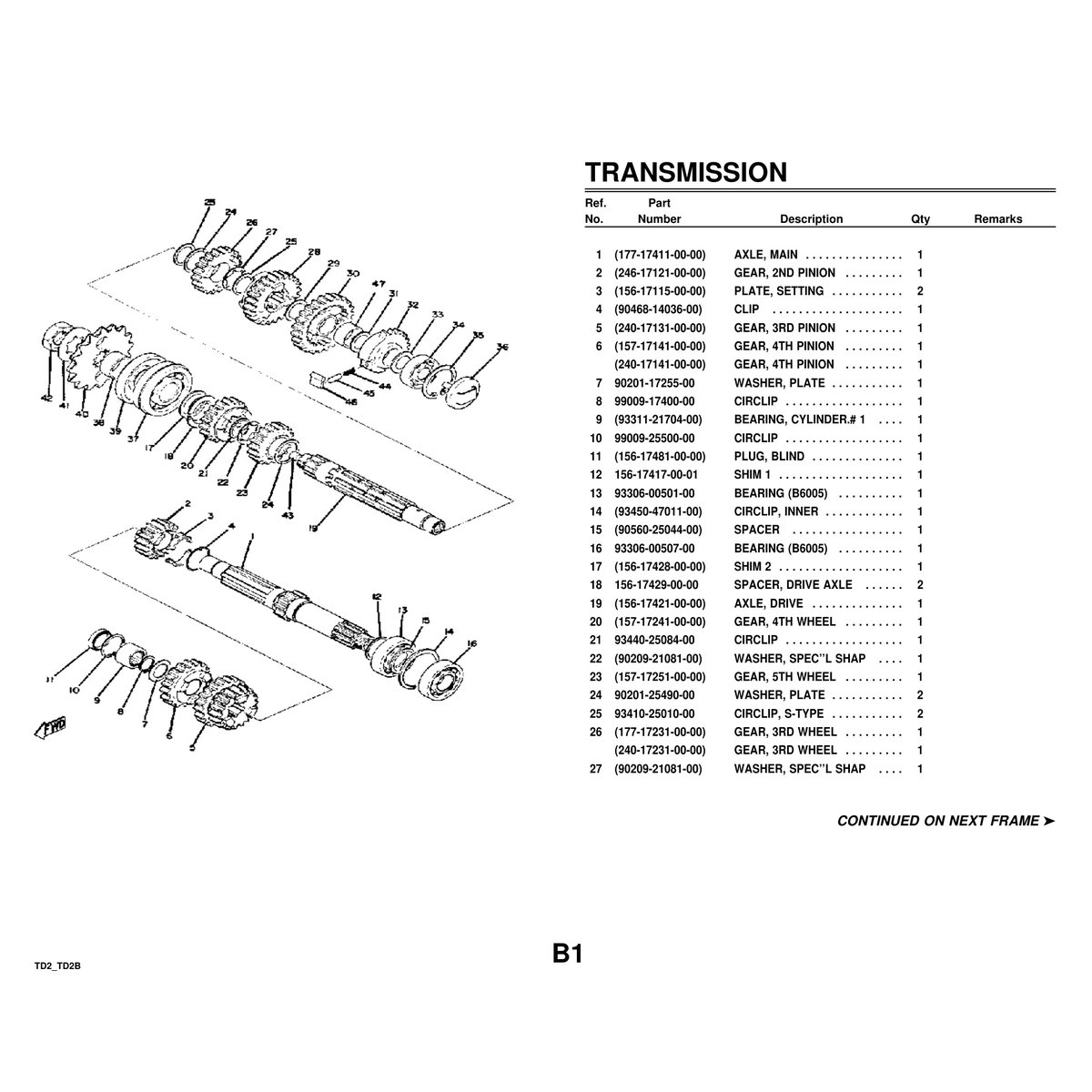 Yamaha TD2 TD2B Crankshaft Piston Parts Manual PDF Guide - Image 2