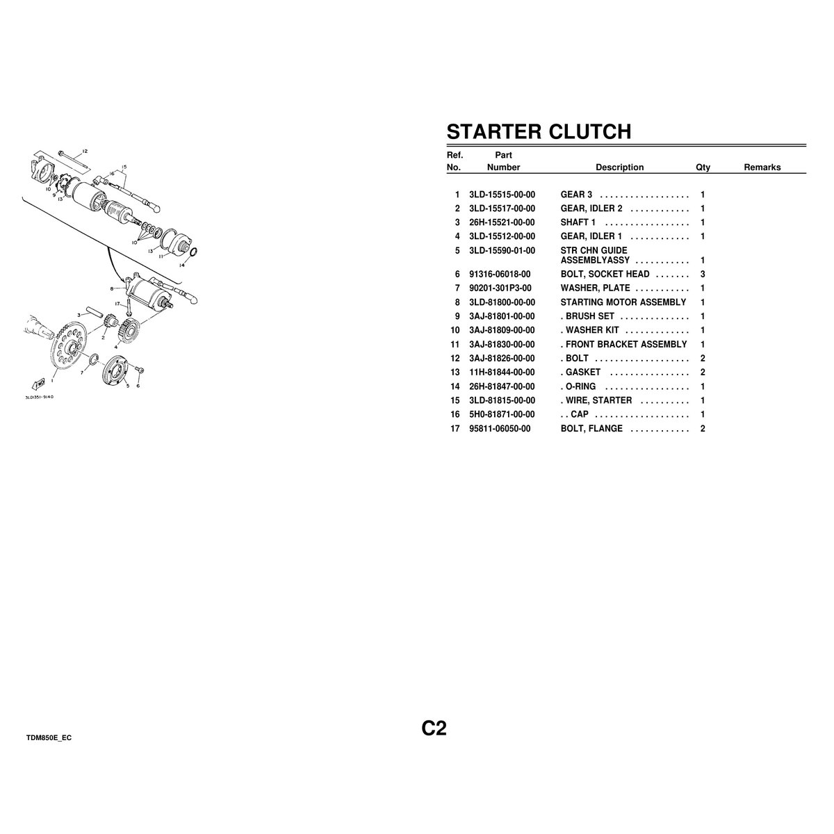 Yamaha TDM850E Cylinder Head & Parts Manual PDF - Image 5