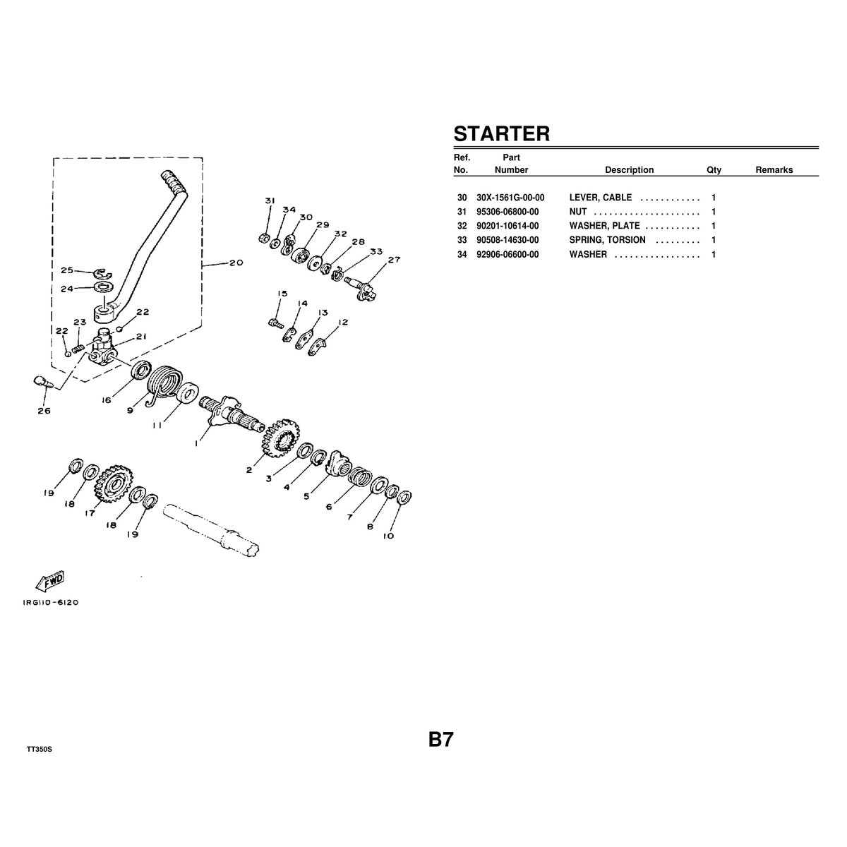 Yamaha TT350S Cylinder Head Parts Manual PDF Guide 51 Pages - Image 3