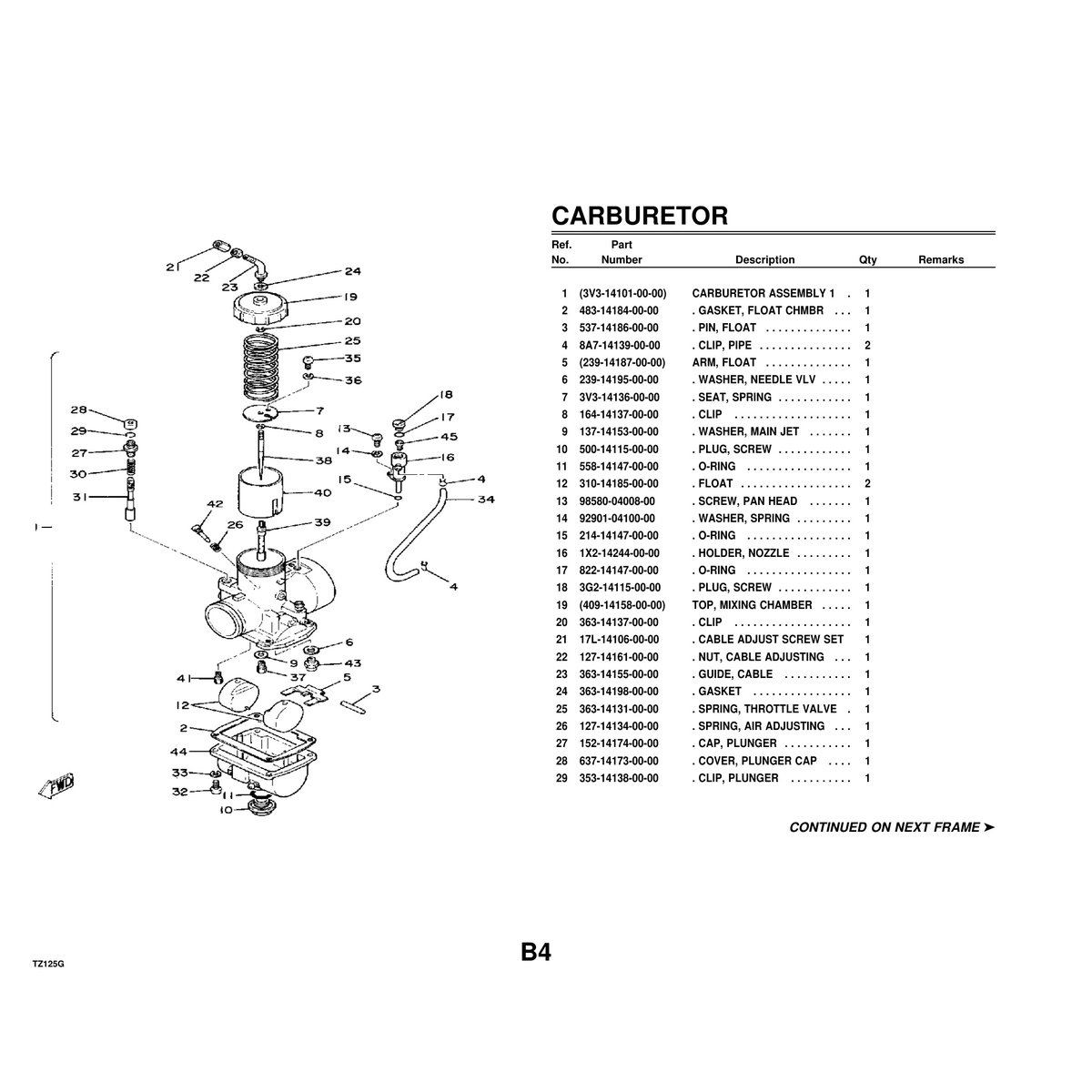 Yamaha TZ125G Engine Parts Manual - Complete Assembly Guide - Image 2
