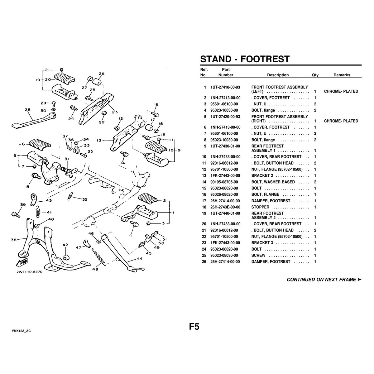 Yamaha VMX12A Cylinder Head Parts Manual - Complete Assembly - Image 6