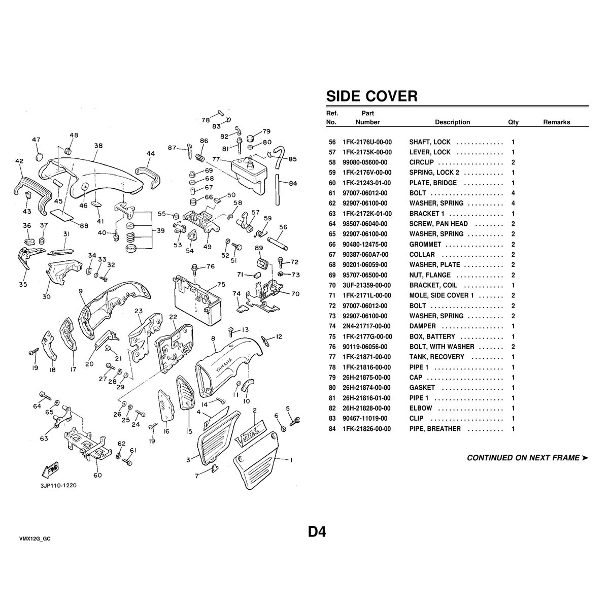 Yamaha VMX12G Cylinder Head Parts Manual PDF - Complete Guide - Image 3