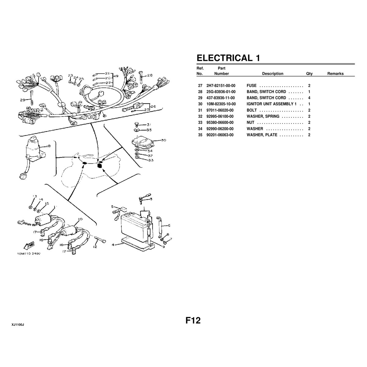 Yamaha XJ1100J Cylinder Head Parts Manual - Complete Guide - Image 8