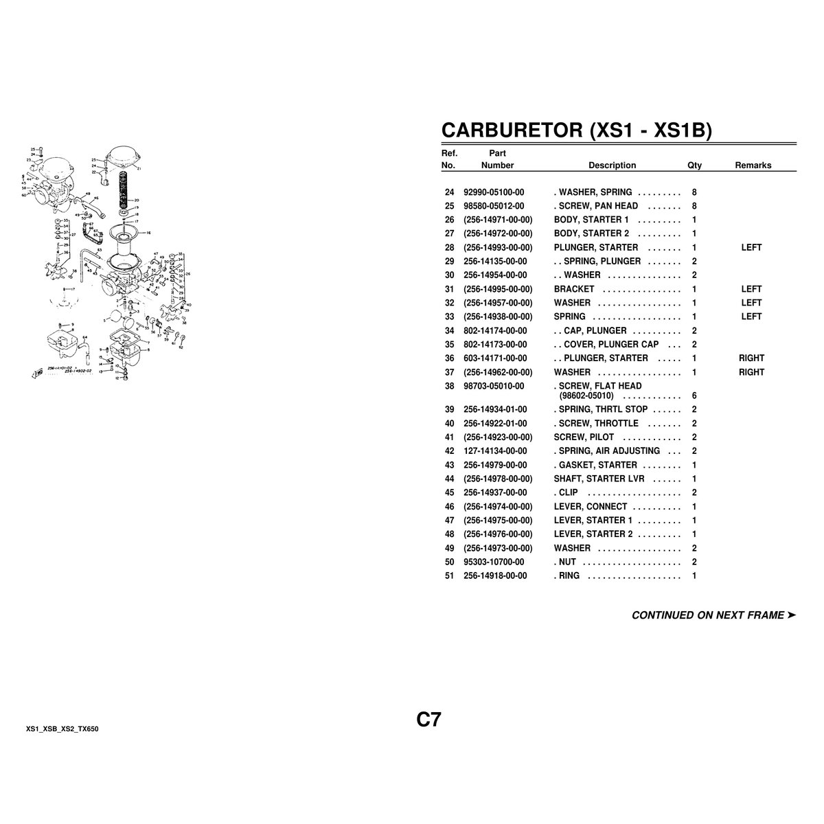 Yamaha XS1 XSB XS2 TX650 Motorcycle Parts Manual PDF Guide - Image 2
