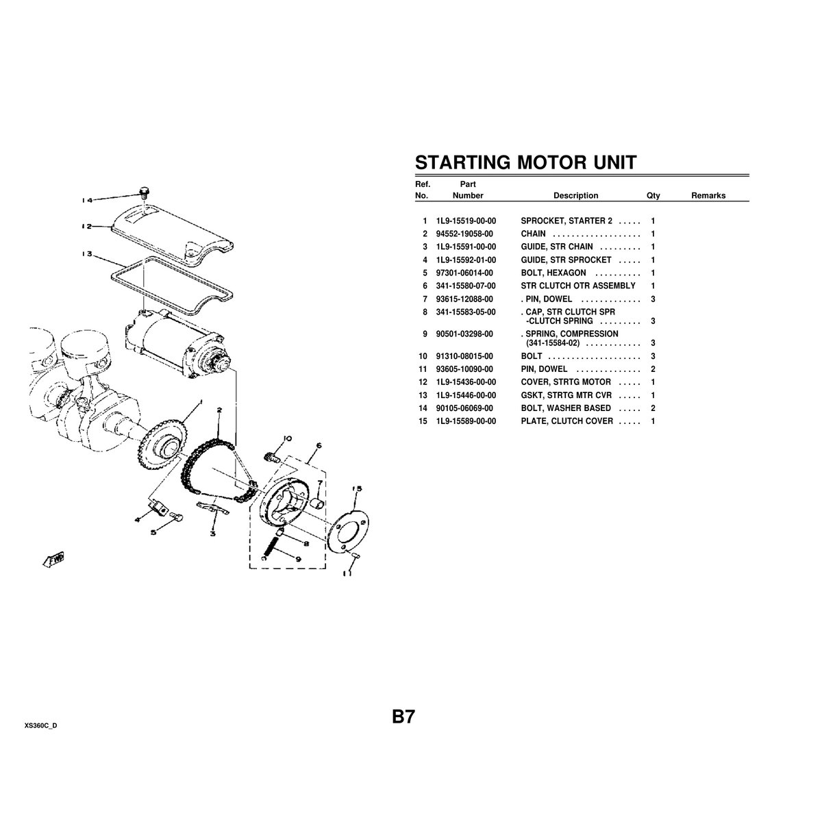 Yamaha XS360C Cylinder Head Parts Manual - Complete Guide PDF - Image 4