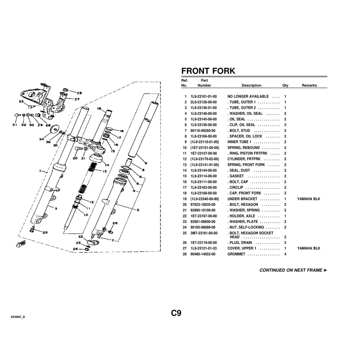 Yamaha XS360C Cylinder Head Parts Manual - Complete Guide PDF - Image 5