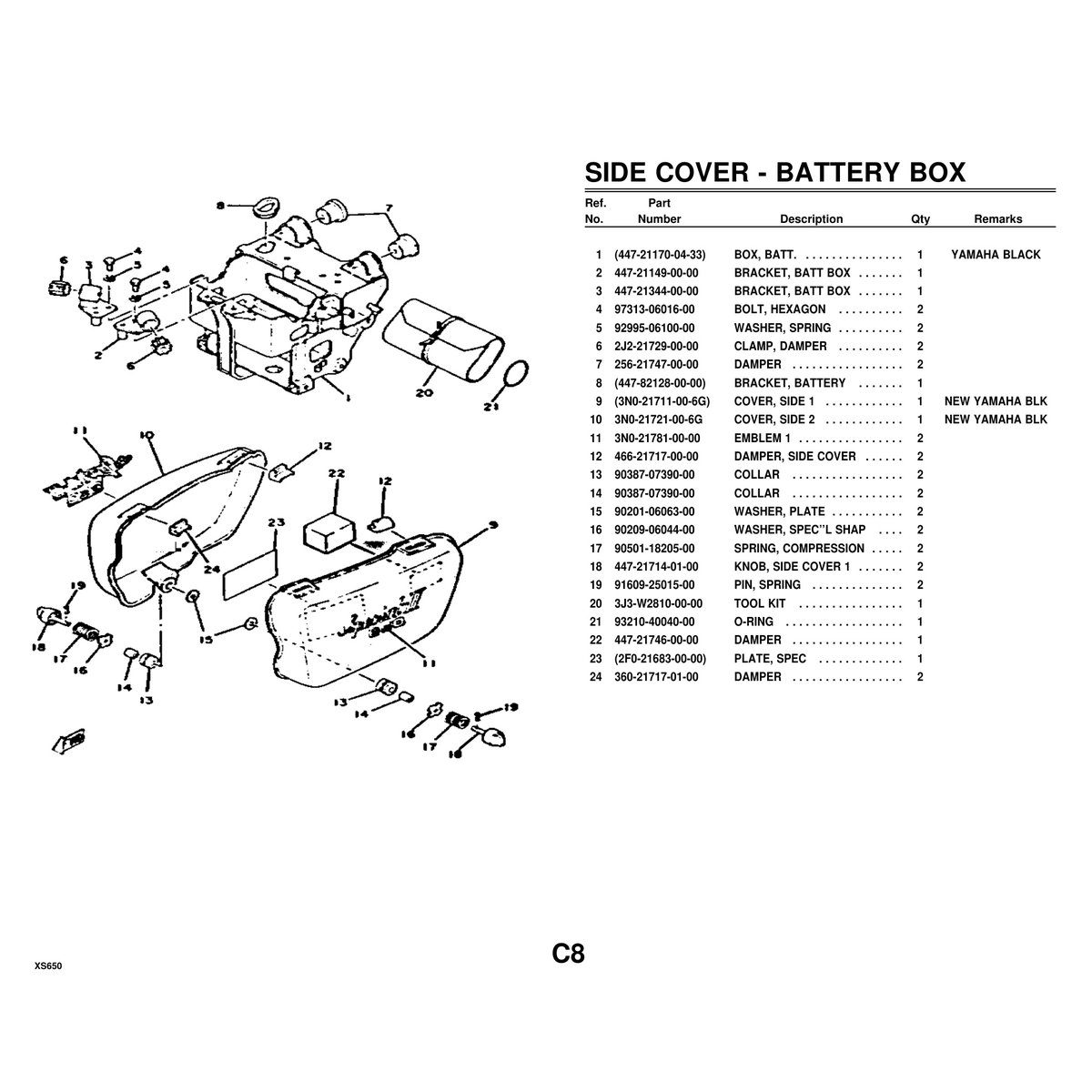 Yamaha XS650 Parts Manual - Complete Parts Catalog PDF - Image 2
