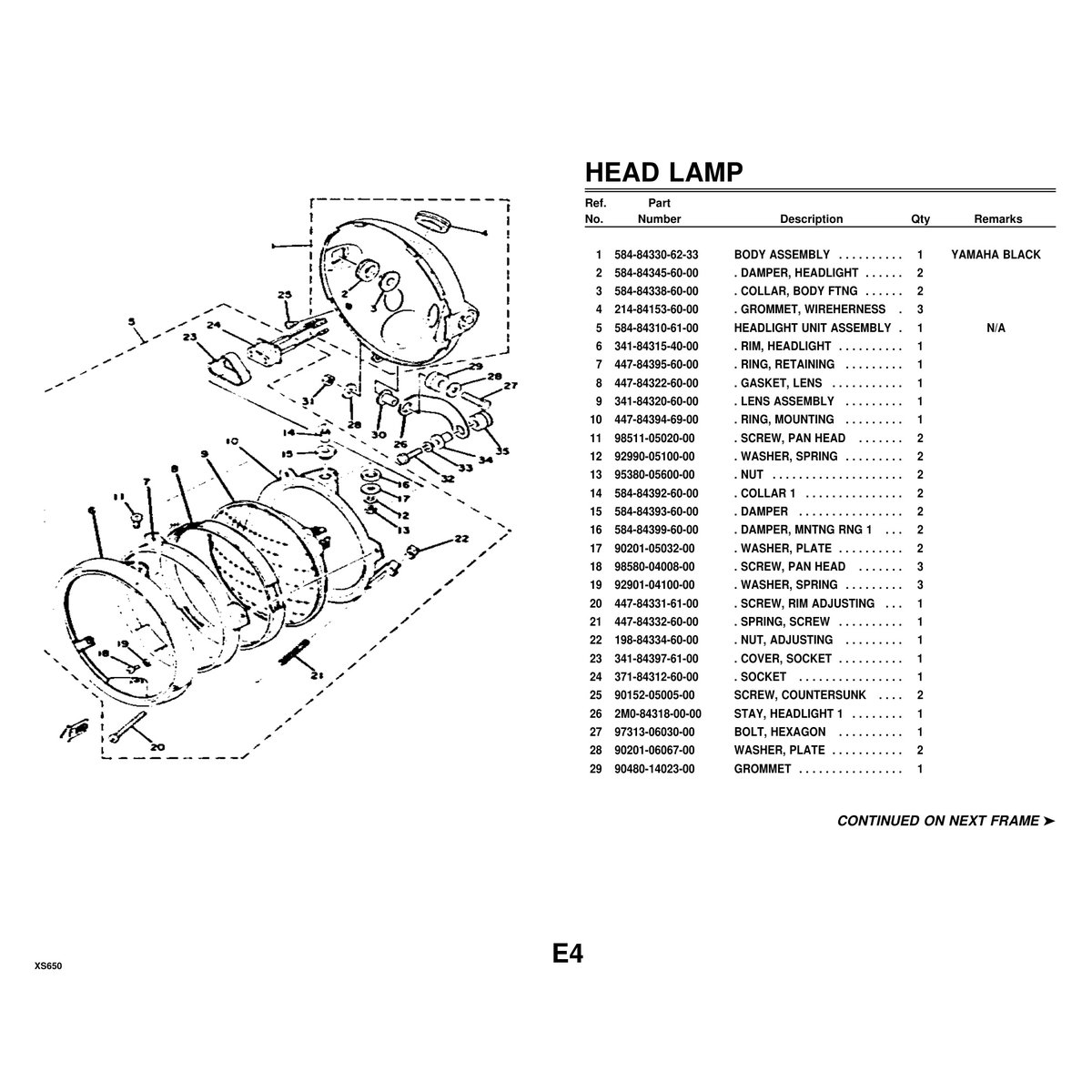 Yamaha XS650 Parts Manual - Complete Parts Catalog PDF - Image 7