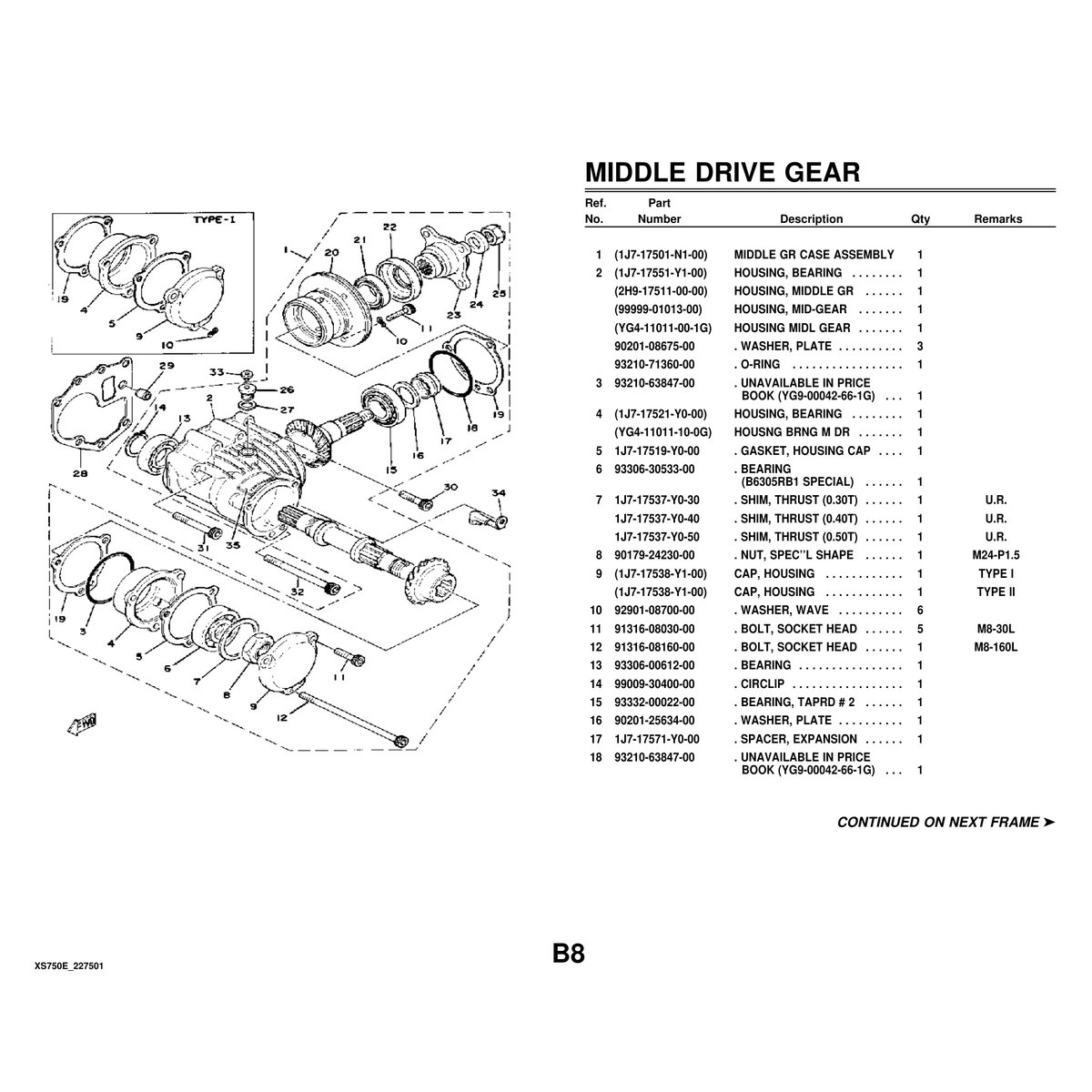 Yamaha XS750E Cylinder Head Parts Manual - Complete Guide PDF - Image 3
