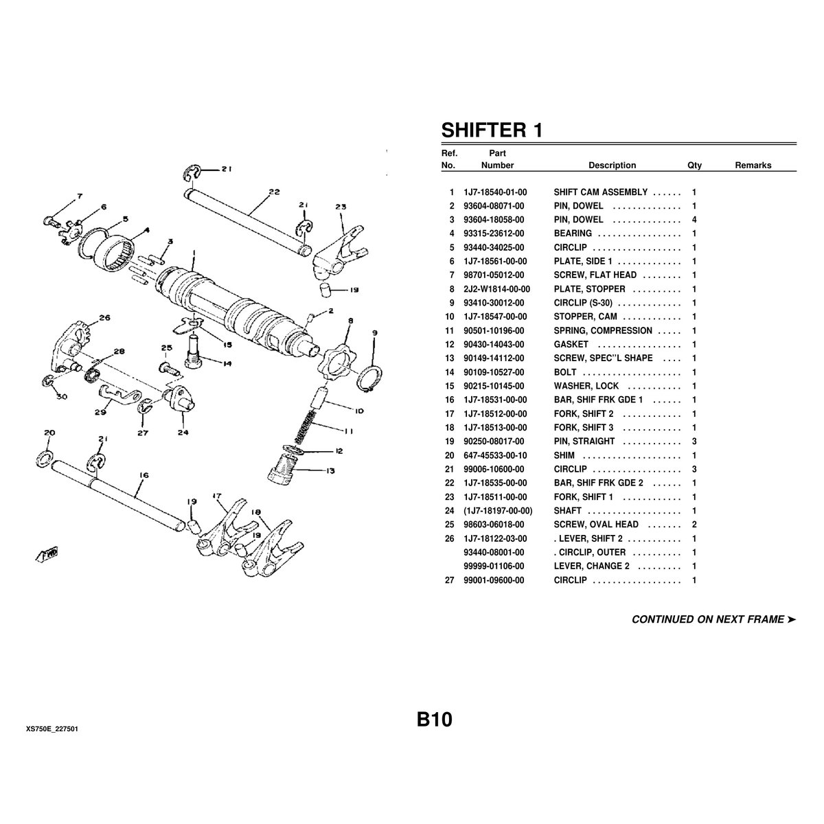 Yamaha XS750E Cylinder Head Parts Manual - Complete Guide PDF - Image 4