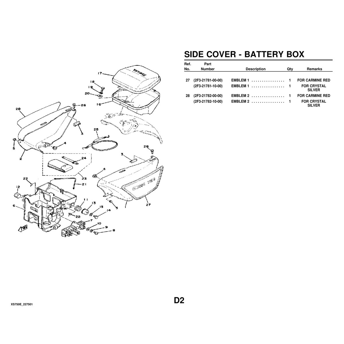 Yamaha XS750E Cylinder Head Parts Manual - Complete Guide PDF - Image 5
