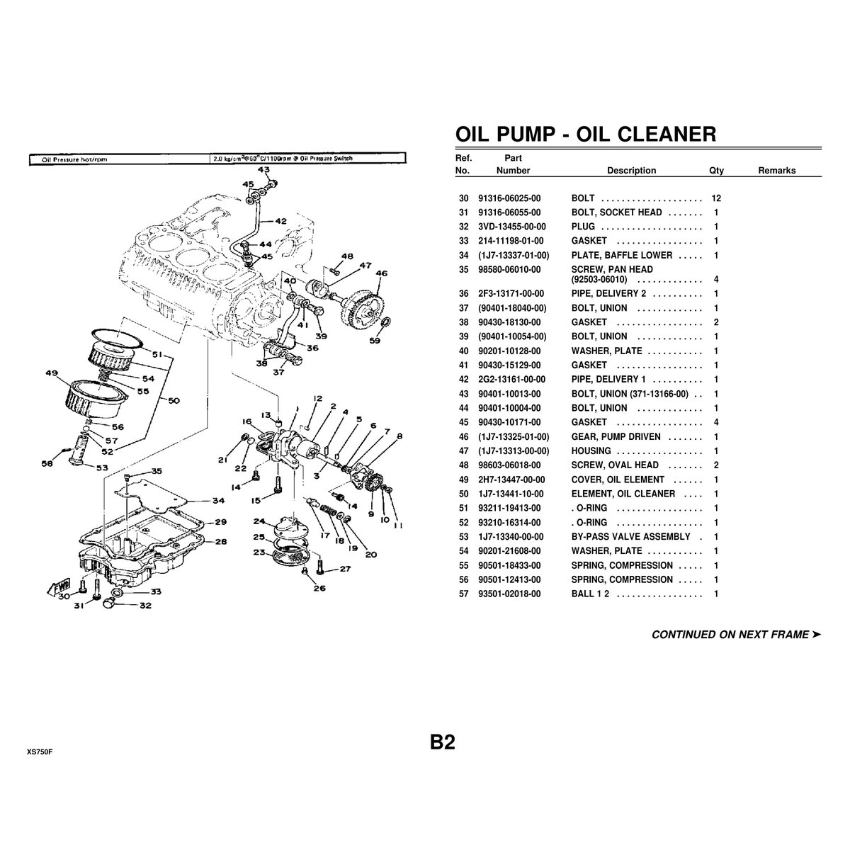 Yamaha XS750F Cylinder Head & Cylinder Parts Manual PDF Guide - Image 2