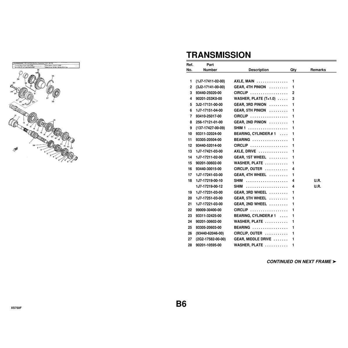 Yamaha XS750F Cylinder Head & Cylinder Parts Manual PDF Guide - Image 3