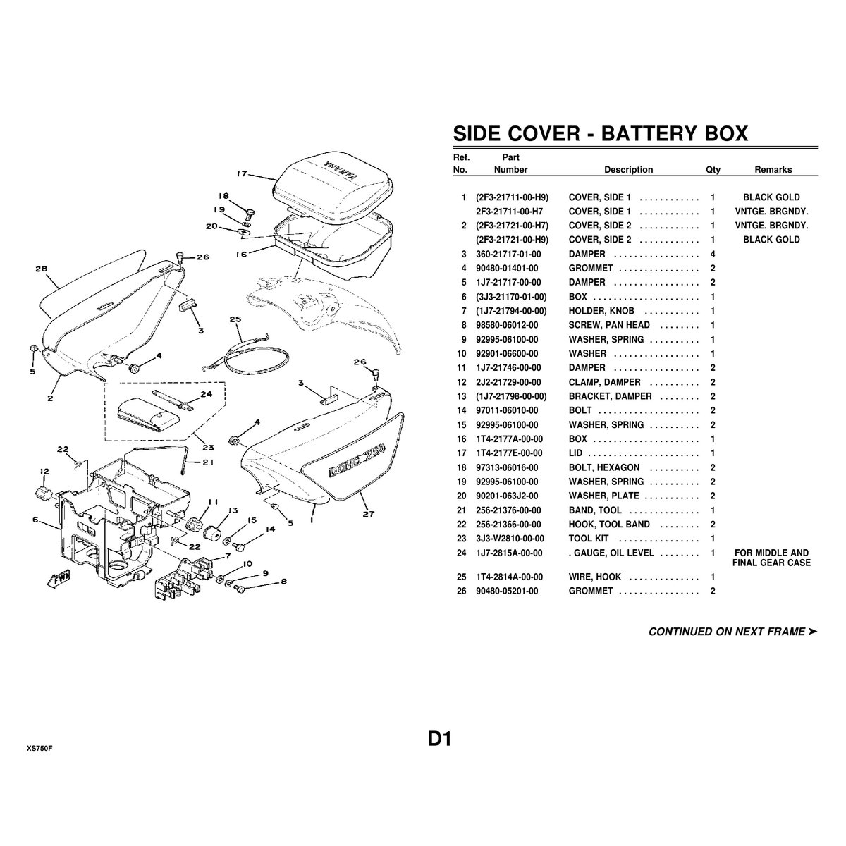 Yamaha XS750F Cylinder Head & Cylinder Parts Manual PDF Guide - Image 5