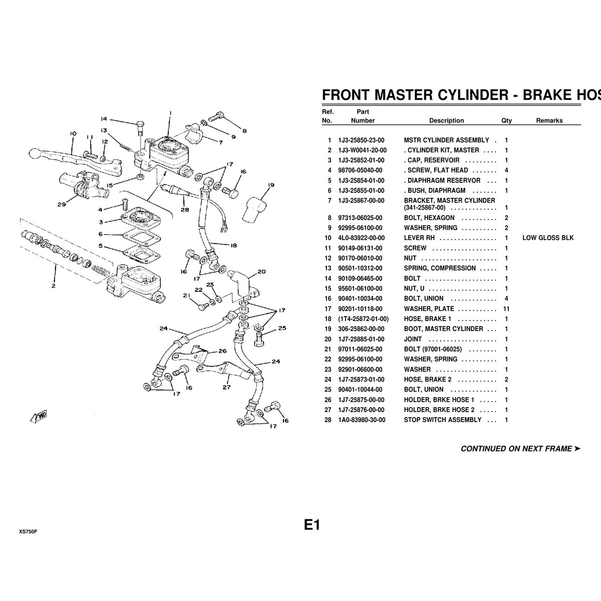 Yamaha XS750F Cylinder Head & Cylinder Parts Manual PDF Guide - Image 6