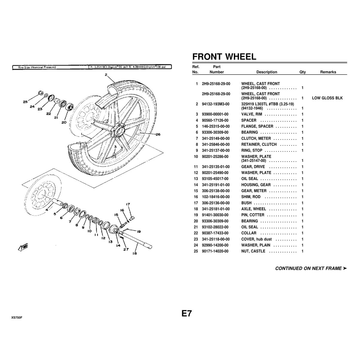 Yamaha XS750F Cylinder Head & Cylinder Parts Manual PDF Guide - Image 7