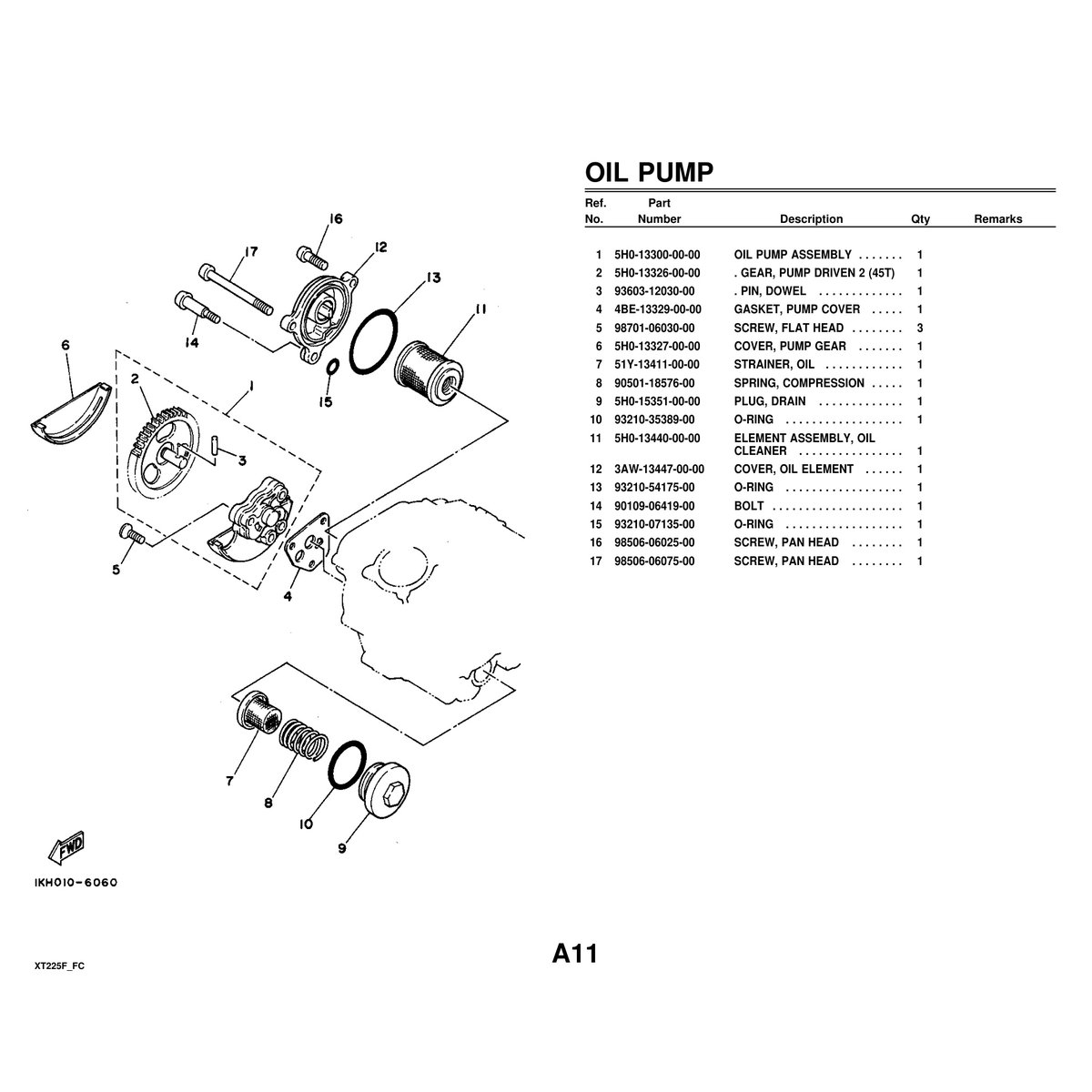 Yamaha XT225F Cylinder Head Parts Manual - Complete Breakdown - Image 2