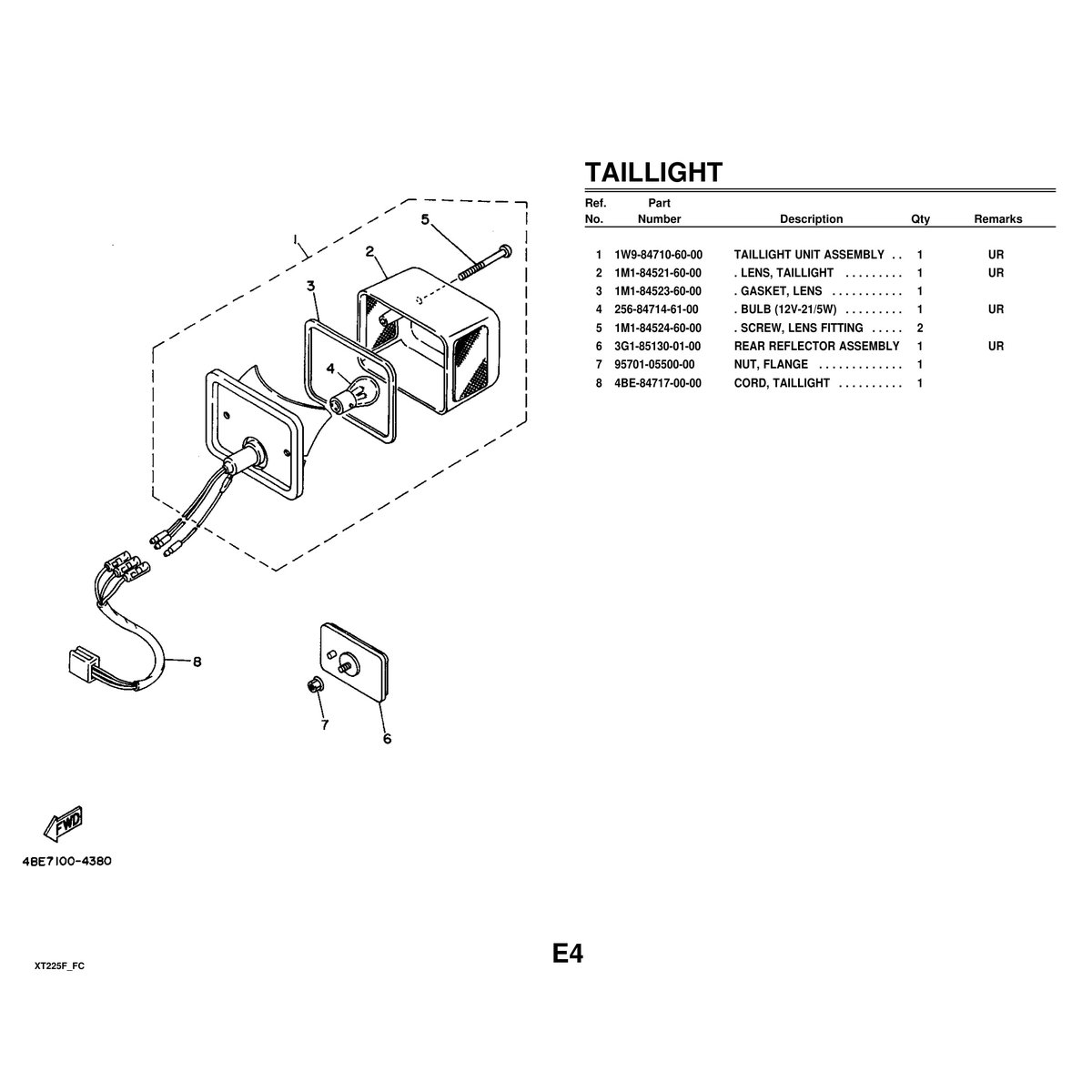 Yamaha XT225F Cylinder Head Parts Manual - Complete Breakdown - Image 6