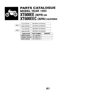 Yamaha XT600EE Parts Manual PDF - Complete Parts Catalog Guide