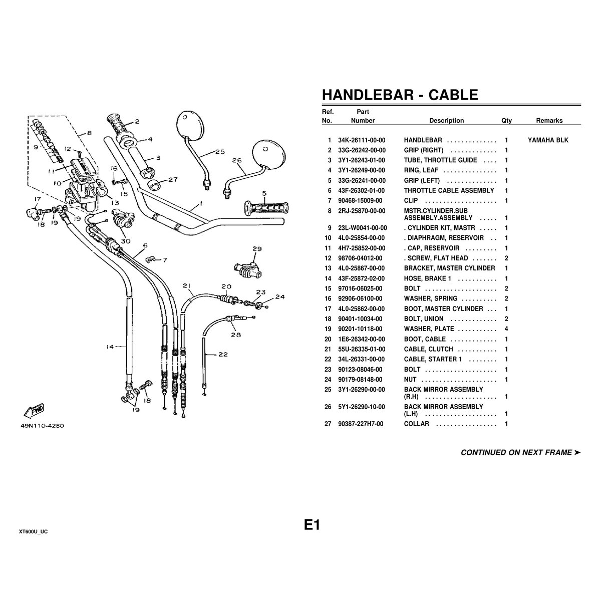 Yamaha XT600U Parts Manual - Complete Motorcycle Parts Catalog PDF - Image 7