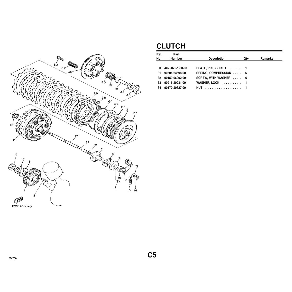 Yamaha XV700 Cylinder Head Assembly Parts Manual - 76 Pages PDF - Image 2