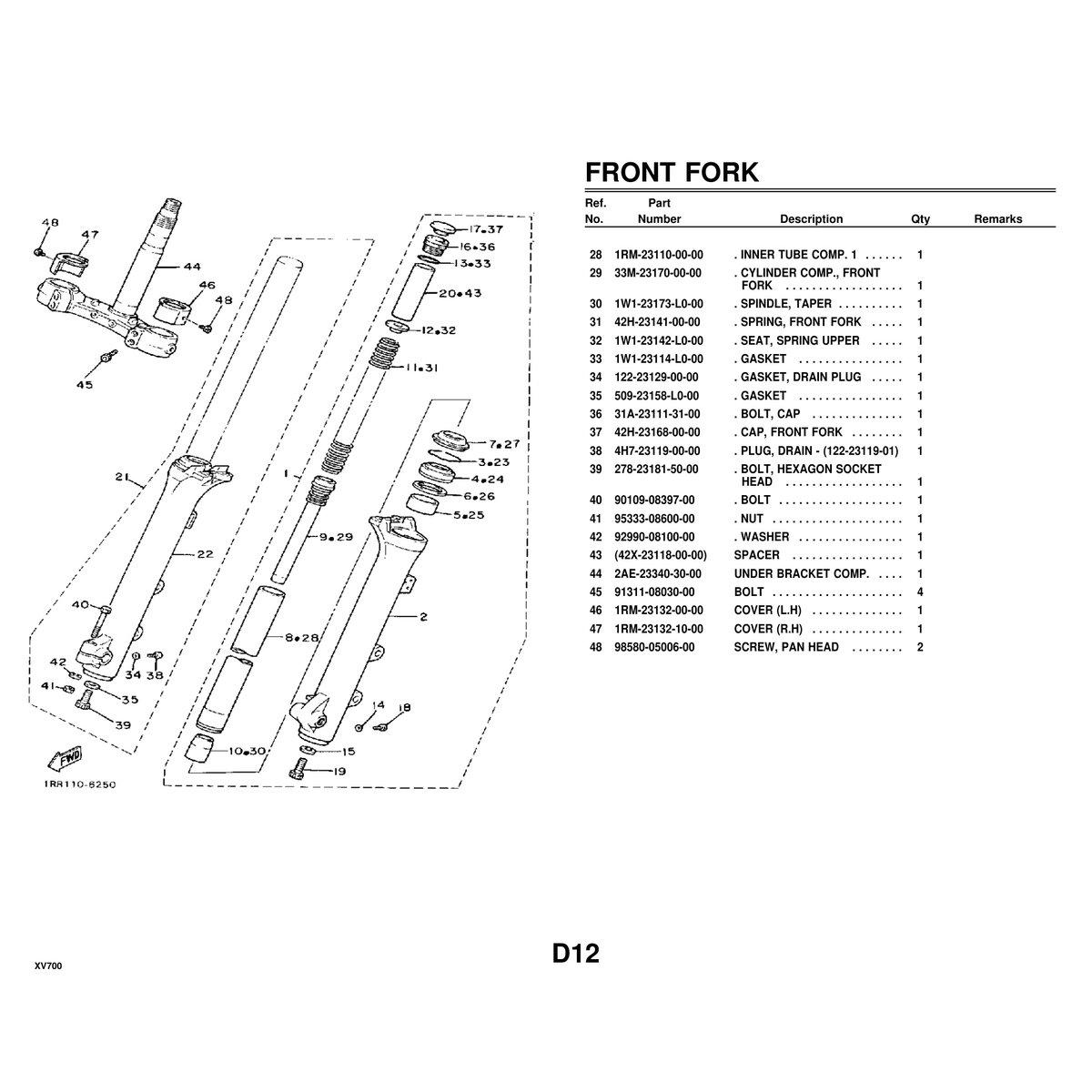 Yamaha XV700 Cylinder Head Assembly Parts Manual - 76 Pages PDF - Image 4