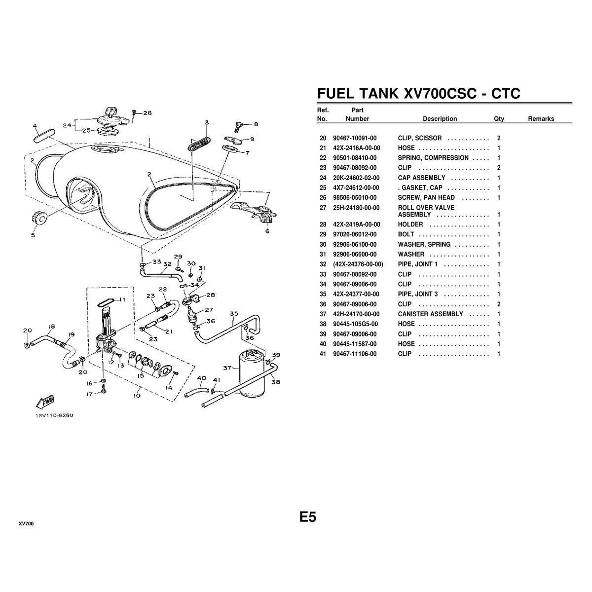 Yamaha XV700 Cylinder Head Assembly Parts Manual - 76 Pages PDF - Image 5