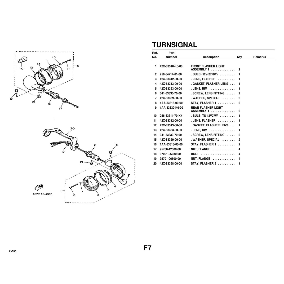 Yamaha XV700 Cylinder Head Assembly Parts Manual - 76 Pages PDF - Image 7