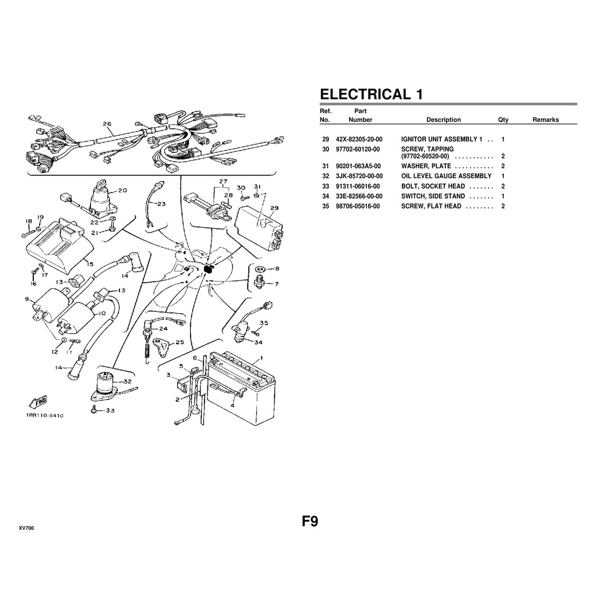 Yamaha XV700 Cylinder Head Assembly Parts Manual - 76 Pages PDF - Image 8