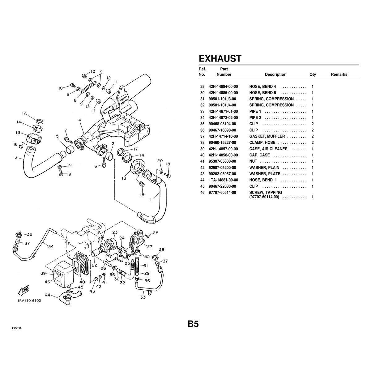 Yamaha XV750 Cylinder Head Assembly Parts Manual PDF 68 Pages - Image 3