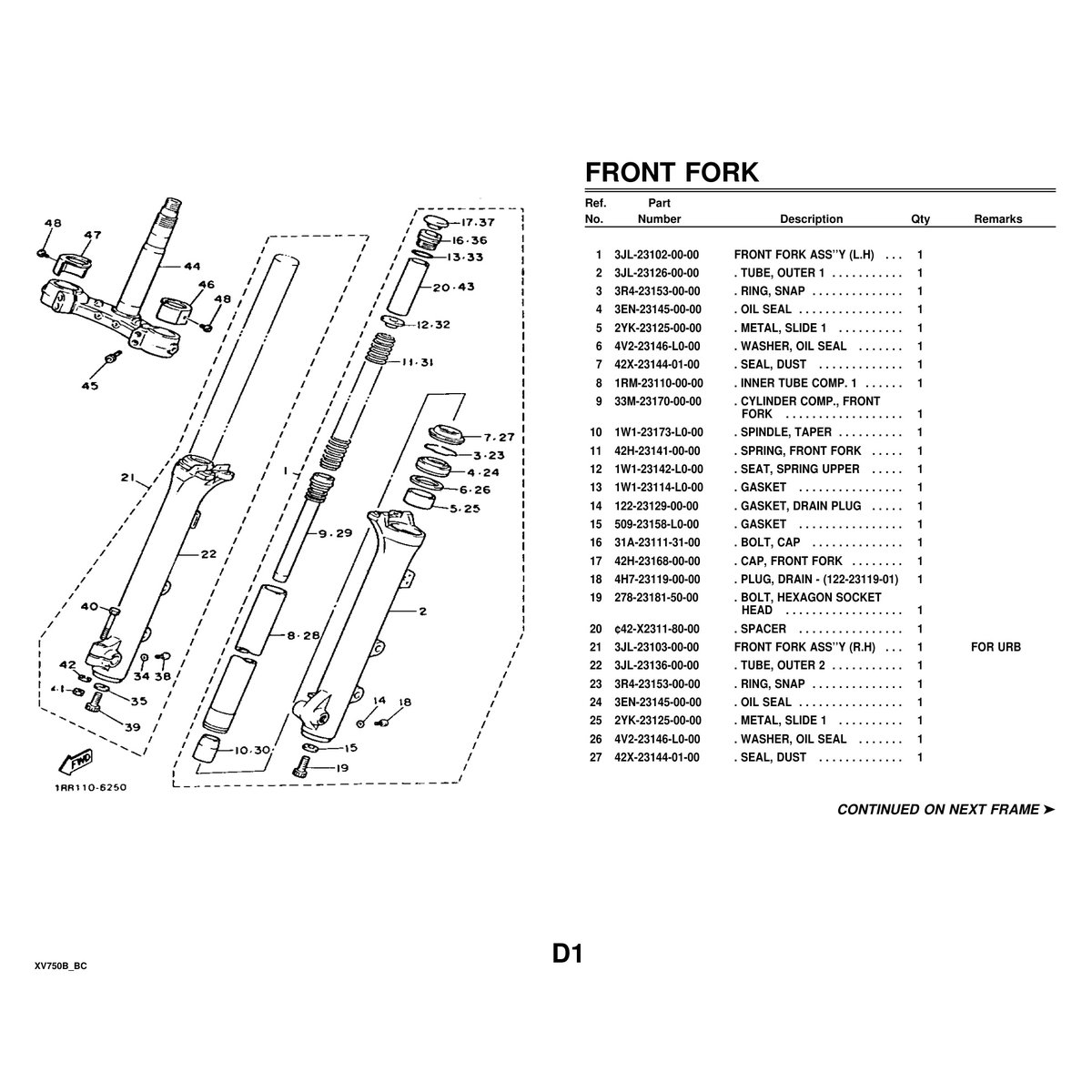 Yamaha XV750B Cylinder Head Parts Manual PDF - 63 Pages - Image 5