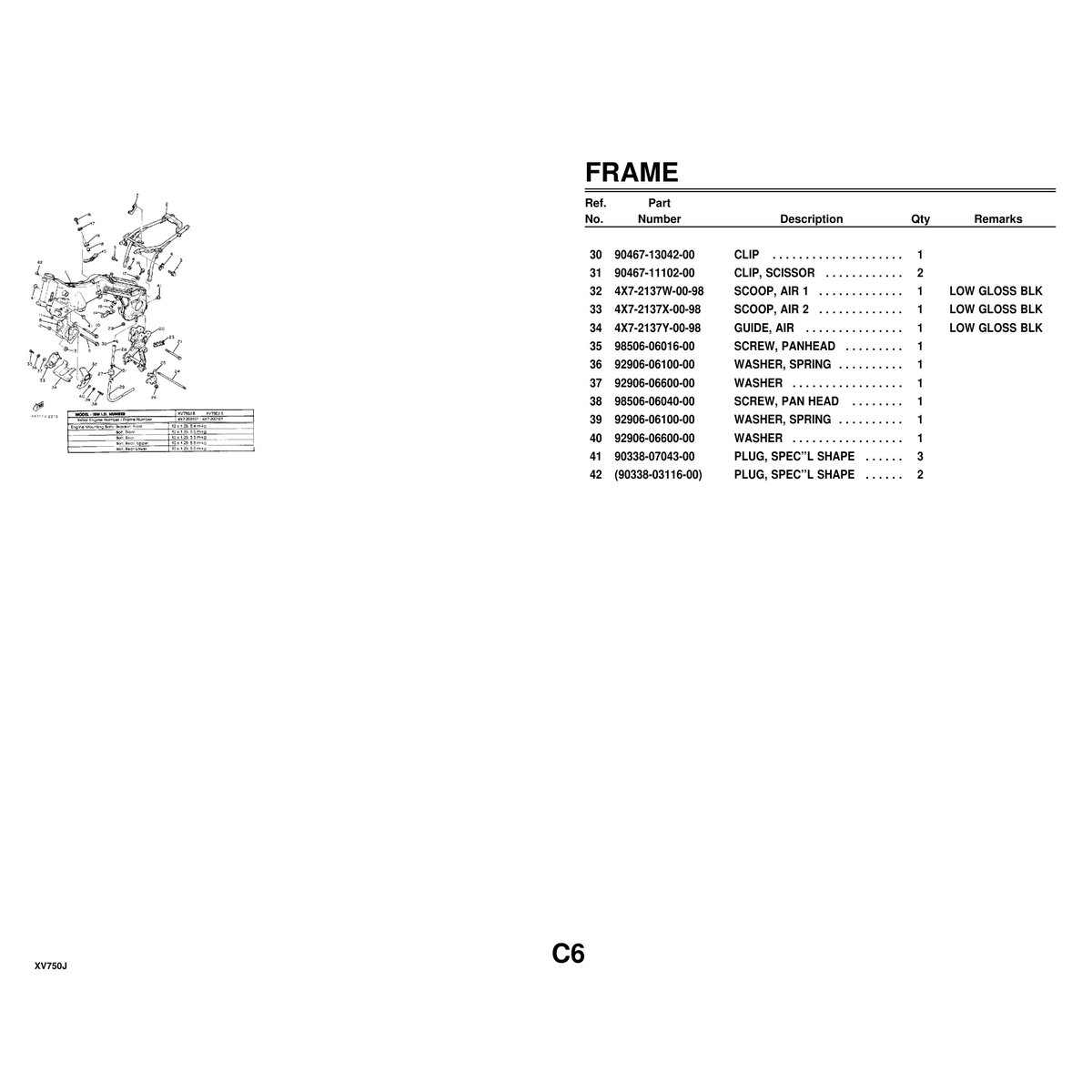 Yamaha XV750J Motorcycle Cylinder Head Parts Manual PDF Guide - Image 5