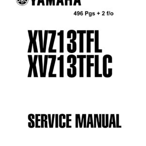 Yamaha XVZ13TFL Service Manual - Complete Repair Guide PDF
