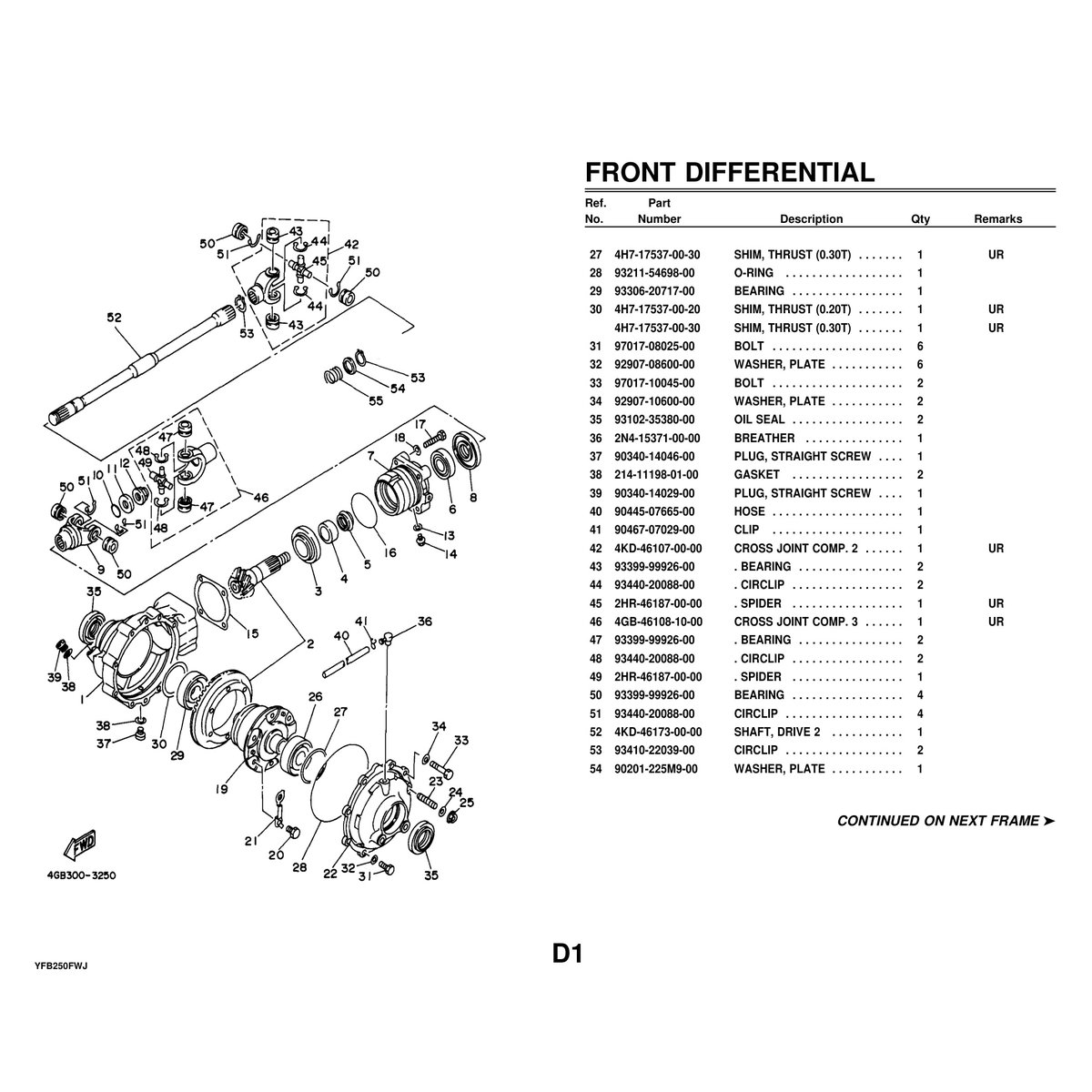 Yamaha YFB250FWJ Cylinder Head Parts Manual PDF Guide - Image 5
